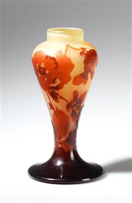 Vase "Fleurs de cerisier", Emile Gallé, Nancy, um 1910 - Jugendstil u. Kunsthandwerk d. 20. Jahrhunderts