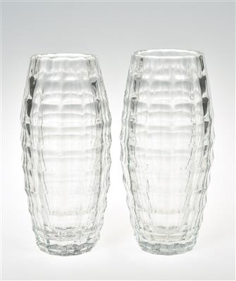 zwei Vasen, K. K. Fachschule für Glasindustrie Haida, Oertel bzw. Meyr's Neffe, Adolf, um 1913 - Jugendstil e arte applicata del XX secolo