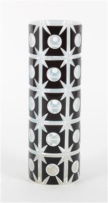 Hohe Vase "Borussia Glas", wohl Carl Schappel, Haida, um 1914 - Jugendstil und Kunsthandwerk des 20. Jahrhunderts