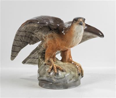 Vacslav Suchanek, Figur "Falke" auf Natursockel, Entwurf: ca. 1901/02, - Jugendstil and 20th Century Arts and Crafts