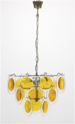 "Amber Disc Chandelier", Vistosi, Italien, um 1960/70 - Jugendstil and 20th Century Arts and Crafts