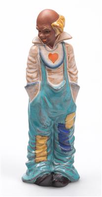 Josef Lorenzl, Clown, Modellnummer: 1253, Ausführung: Firma Keramos, Wien, bis 1949 - Kleinode des Jugendstils & Angewandte Kunst des 20. Jahrhunderts