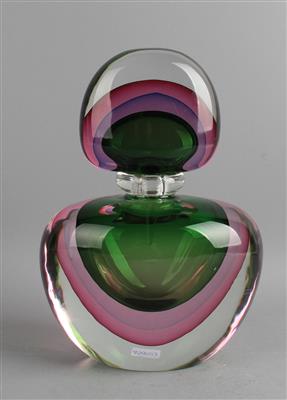 Großer Flakon "Sommerso", nach Flavio Poli, Entwurf: um 1955/60, nach Seguso Vetri d'Arte, Murano - Jugendstil e arte applicata del XX secolo