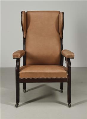 Ohrenfauteuil in der Art von Josef Hoffmann, Entwurf: um 1915/20 - Secese a umění 20. století