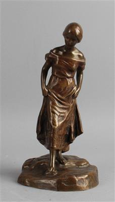 Peter Tereszczuk, schreitende Frauenfigur, Arthur Rubinstein, Wien, um 1910 - Kleinode des Jugendstils und angewandte Kunst des 20. Jahrhunderts