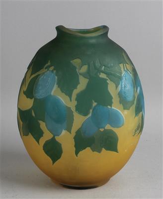 Vase "Pflaumenzweig", Emile Gallé, Nancy, um 1910 - Secese a umění 20. století