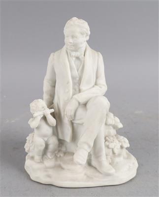 Michael Powolny, Franz Schubert (klein), Modellnummer: 1623, Modell: 1925, Ausführung: Wiener Porzellanmanufaktur Augarten, ab 1934 - Secese a umění 20. století