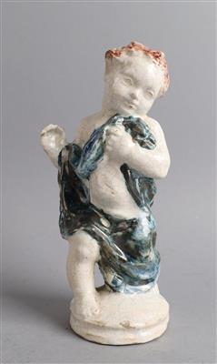 Michael Powolny, stehender Putto mit Umhang (Bozzetto), Entwurf: um 1930 - Jugendstil e arte applicata del XX secolo