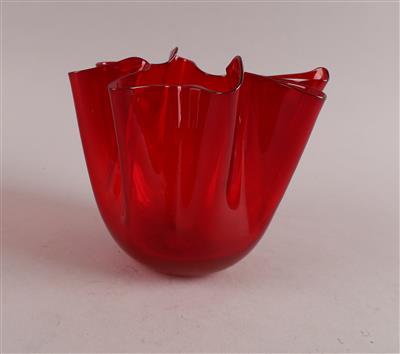 "Fazzoletto"-Vase, Venini, Murano - Kleinode des Jugendstils und angewandte Kunst des 20. Jahrhunderts