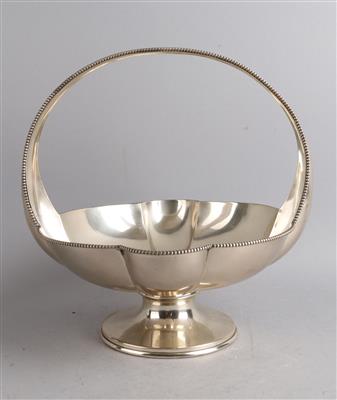 Große Henkelschale aus Silber mit Perlbanddekor, Wien, nach Mai 1922 - Secese a umění 20. století