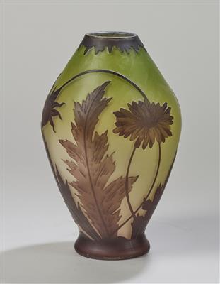 Vase mit Disteldekor, Johann Lötz Witwe, Klostermühle, um 1923 - Jugendstil and 20th Century Arts and Crafts