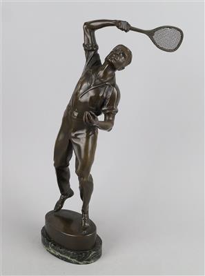 Wilhelm Bormann, Tennisspieler aus Bronze, Österreich, 1930er Jahre - Secese a umění 20. století