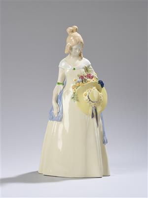 Emil Meier, Jahreszeitenfigur "Sommer", Modellnummer: 1145, Entwurf: um 1912/14, Ausführung: Wiener Kunstkeramische Werkstätte (WKKW) - Jugendstil and 20th Century Arts and Crafts