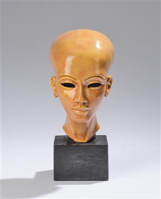 Frauenkopf im ägyptischen Stil - Jugendstil e arte applicata del XX secolo