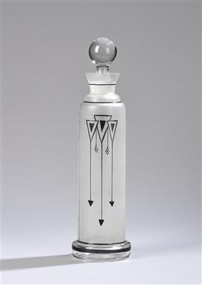 Hohe Flasche in der Art der Glasfachschule Haida, Form: um 1915 - Kleinode des Jugendstils & Angewandte Kunst des 20. Jahrhunderts