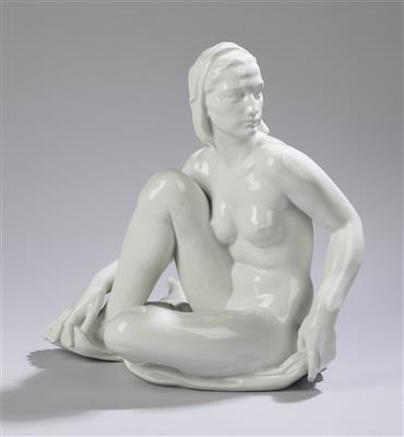 Robert Ullmann (1903-1966), "Schauende", Modellnummer: Q 238, Entwurf: 1939, Ausführung: Porzellanmanufaktur Meissen - Jugendstil e arte applicata del XX secolo