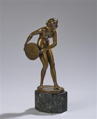 S. Bauer, Diskuswerferin, um 1920/30 - Jugendstil e arte applicata del XX secolo