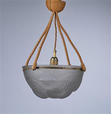 Deckenlampe "Dhalias", René Lalique, Wingen-sur-Moder, Entwurf 1921, - Jugendstil e arte applicata del XX secolo