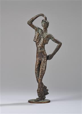 Flamenco-Tänzer aus Bronze, Guss: A. Zöttl, Wien - Kleinode des Jugendstils & Angewandte Kunst des 20. Jahrhunderts
