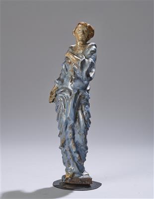 Franz Josef Riedl (Wien, 1884-1965) zugeschrieben, stehende weibliche Figur in antikisierender Gewandung, wohl ein Bozetto für eine Bauplastik, um 1930 - Jugendstil and 20th Century Arts and Crafts