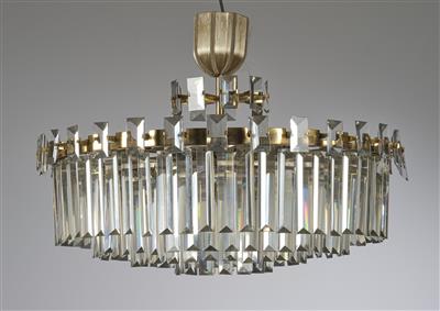 Große Deckenlampe im Stil von Oswald Haerdtl, Entwurf: um 1951 sowie zwei Wandappliken, nach altem Vorbild - Secese a umění 20. století