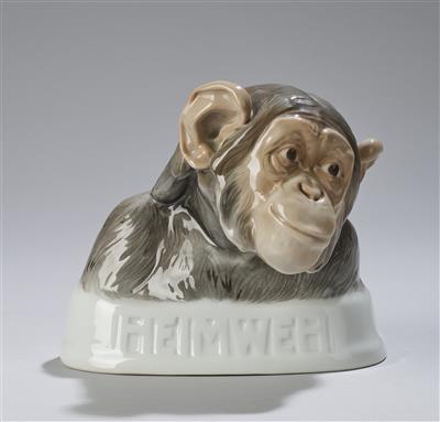 Karl Himmelstoss, Affe "Heimweh", Modellnummer: K 659, Entwurf: 1923, Ausführung: Firma Philipp Rosenthal  &  Co., Selb, Bavaria, bis ca. 1945 - Kleinode des Jugendstils & Angewandte Kunst des 20. Jahrhunderts