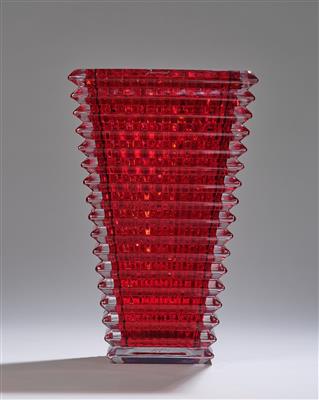Nicolas Triboulot, hohe Vase, Modell 'Eye', Firma Baccarat, Frankreich - Kleinode des Jugendstils und angewandte Kunst des 20. Jahrhunderts