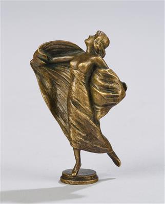 Petschaft aus Bronze mit einer Tänzerin, um 1900/20 - Kleinode des Jugendstils und angewandte Kunst des 20. Jahrhunderts