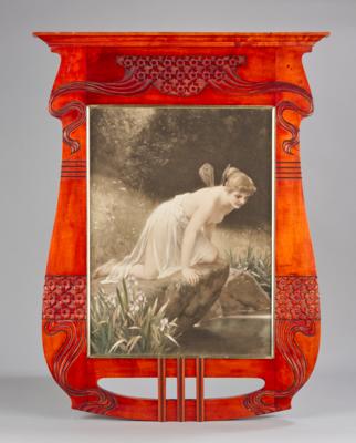 Bilderrahmen bzw. Rahmen für einen Spiegel aus Holz im Secessionsstil, um 1900 - Jugendstil e arte applicata del XX secolo