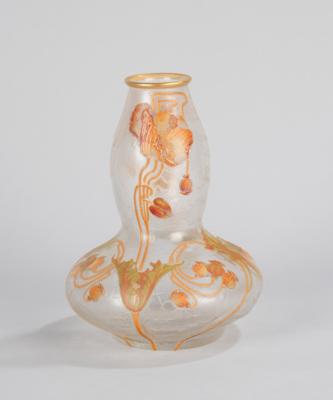 Vase mit Mohnblüten- und Mohnkapseldekor, Legras  &  Cie, St. Denis, um 1900 - Kleinode des Jugendstils und angewandte Kunst des 20. Jahrhunderts