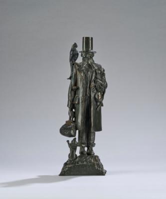 Auguste de Wever (1836-1910), bronze sculpture 'L'oncle d'Amérique', designed in around 1900 - Secese a umění 20. století