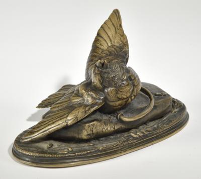 Auguste Nicolas Cain (Frankreich 1821-94), Vogel in einer Falle - Kleinode des Jugendstils & Angewandte Kunst des 21. Jahrhunderts
