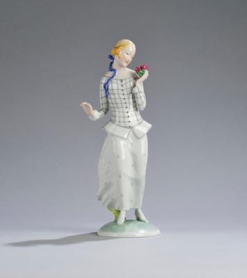Ida Schwetz-Lehmann, "The first roses", model number 1511, designed in 1924, executed by Vienna Porcelain Factory Vienna Porcelain Augarten, 1934 - Jugendstil e arte applicata del XX secolo