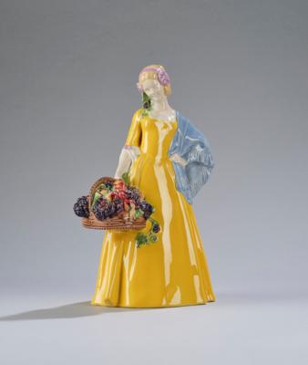 Johanna Meier-Michel, an autumn season figurine, model number 1372, Wiener Kunstkeramische Werkstätte (WKKW), c. 1912/14 - Secese a umění 20. století
