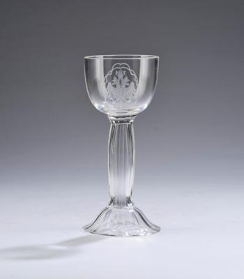 A war glass, Imperial and Royal Glass School in Haida, Johann Oertel & Co., Haida, before 1916 - Jugendstil and 20th Century Arts and Crafts
