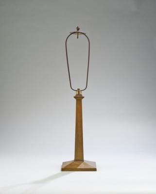 A brass lamp base with hammered decoration, c. 1915/20 - Jugendstil and 20th Century Arts and Crafts