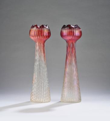 A pair of vases, Bohemia, c. 1900 - Jugendstil e arte applicata del XX secolo