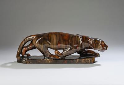 Schleichender Panther, Modellnummer: 10027, Firma Wienerberger, Wien - Kleinode des Jugendstils & Angewandte Kunst des 21. Jahrhunderts