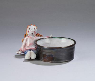 A seated girl with bowl, in the manner of Walter Bosse, c. 1924-1936 - Jugendstil and 20th Century Arts and Crafts