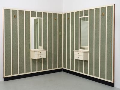 Two coat-stands with wall panels, from Villa Godderidge, St. Pölten, Viehofen, Austinstrasse no. 89, c. 1911. These pieces of furniture are clearly connected with Hans Ofner. - Jugendstil e arte applicata del XX secolo