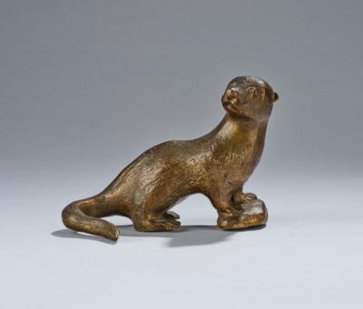 A bronze object depicting a seal, c. 1930 - Secese a umění 20. století