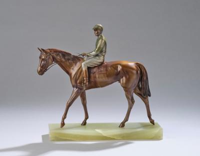 A bronze object: jockey on horseback, c. 1920 - Jugendstil and 20th Century Arts and Crafts
