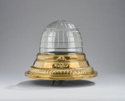 A brass ceiling lamp, designed in around 1900/30 - Jugendstil e arte applicata del XX secolo