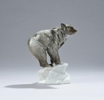 Fritz Diller, a bear on an ice floe, Rosenthal, Kunstabteilung Selb, designed in 1914, executed in 1914/15 - Jugendstil e arte applicata del XX secolo