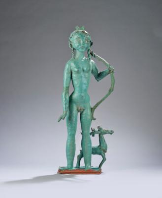 A large female figure: the goddess of the hunt Diana, c. 1930 - Jugendstil e arte applicata del XX secolo