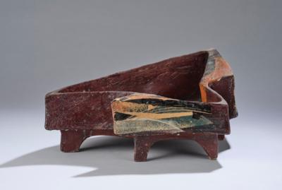 Lilo Schrammel (born in Gols in 1949), a tray (movement cycle), c. 1986-88 - Jugendstil and 20th Century Arts and Crafts