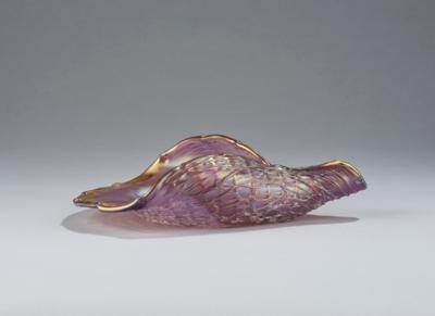 A shell-shaped bowl, Glasfabrik Elisabeth, Kosten bei Teplitz (Košťany), 1900/05 - Jugendstil e arte applicata del XX secolo