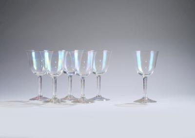 Six wine glasses in the manner of Josef Hoffmann - Jugendstil and 20th Century Arts and Crafts