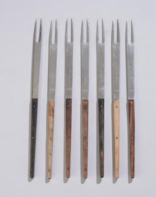 A set of seven fondue forks, Carl Auböck, Vienna, c. 1960 - Jugendstil and 20th Century Arts and Crafts