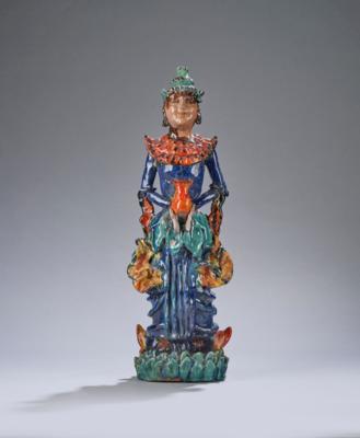 A standing female figure (as goddess) with a vessel, c. 1930 - Jugendstil e arte applicata del XX secolo